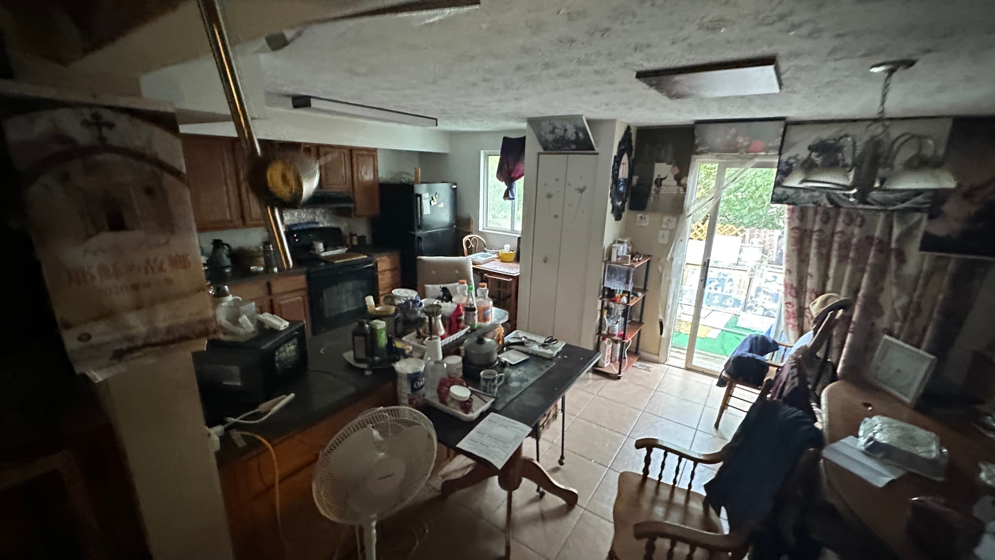 Gunners Lake Village, Germantown MD — Original kitchen with adjacent dining area