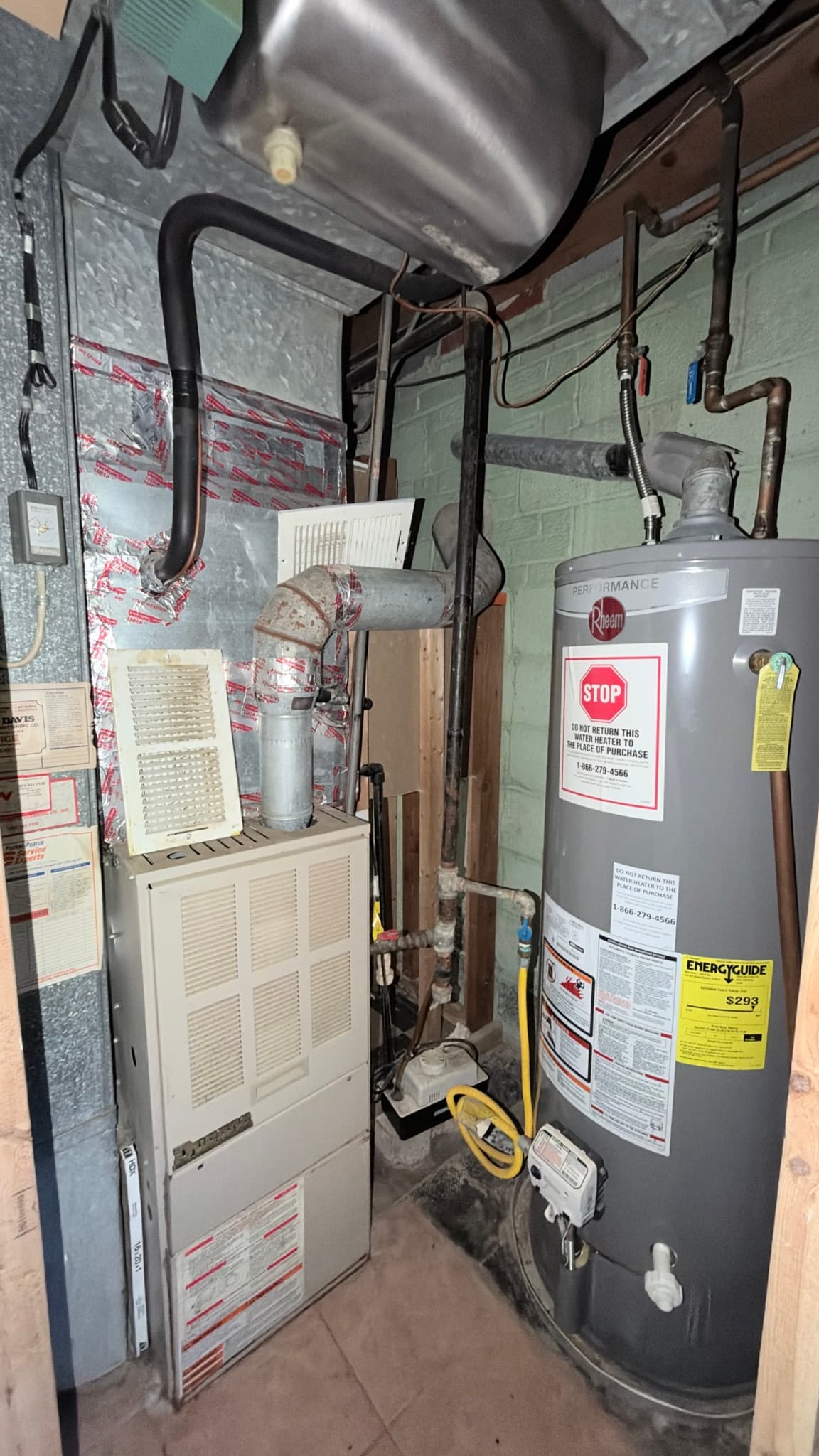 Water heater and furnace