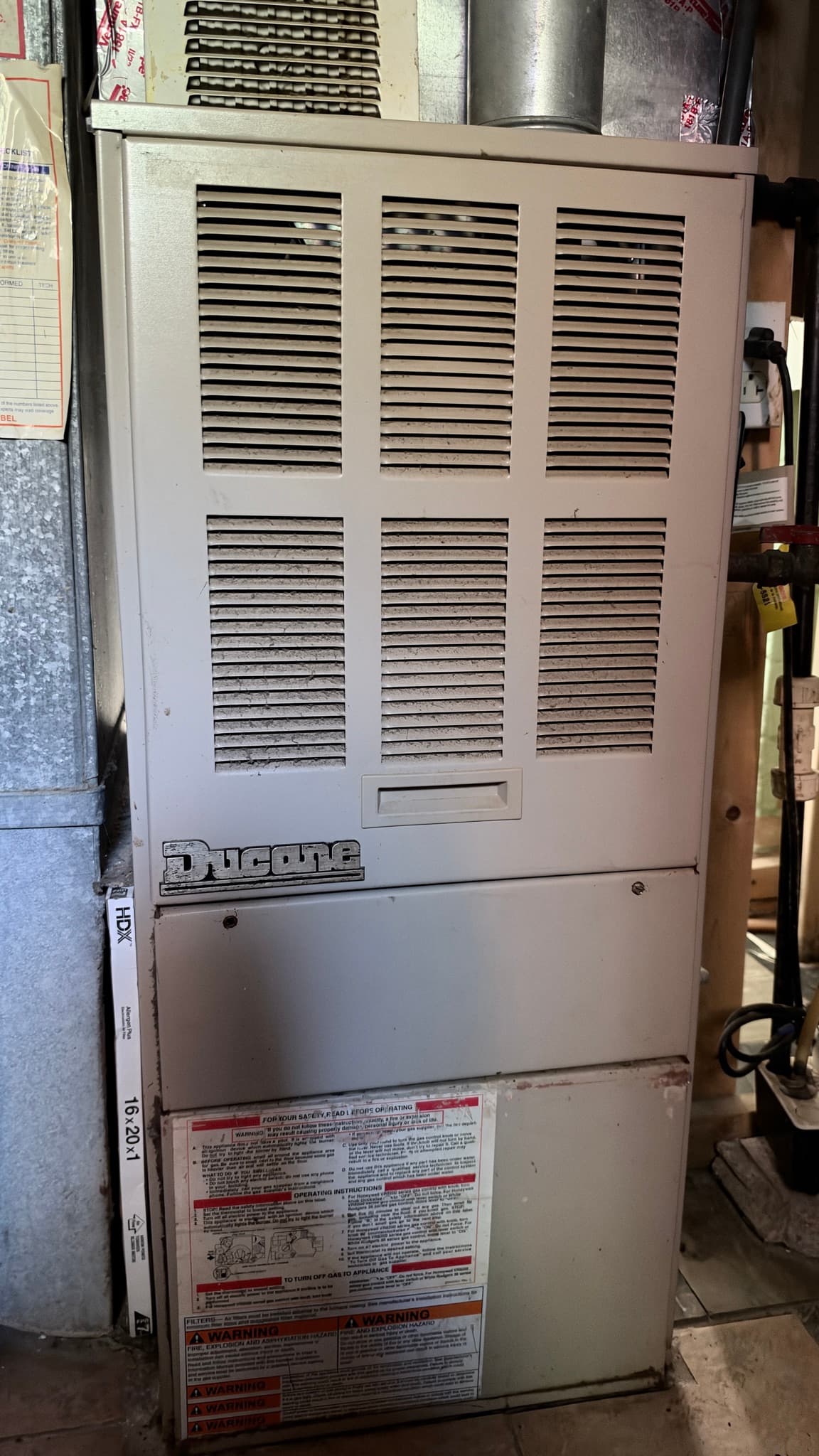 Existing furnace