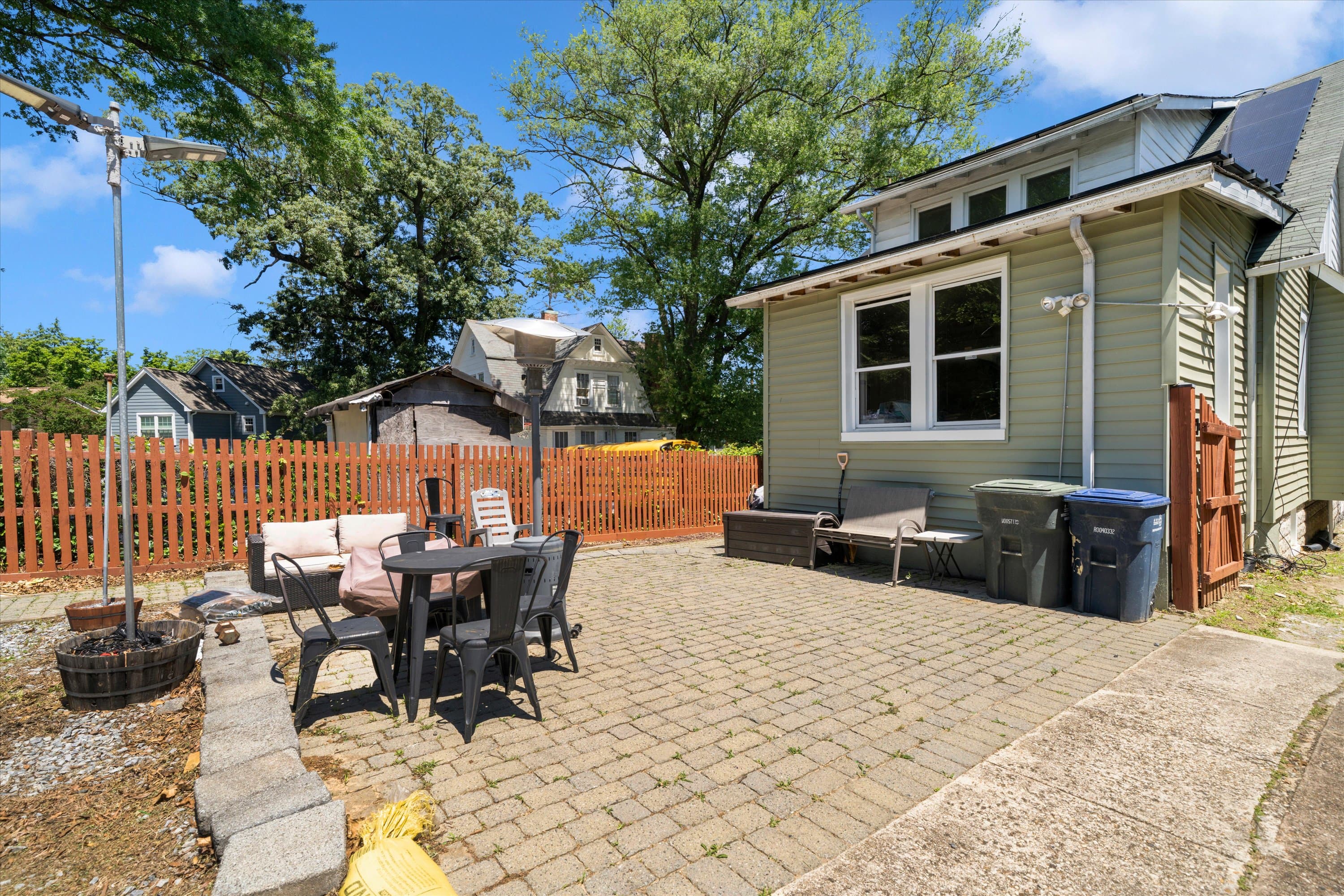 Rear patio off the great room at 3034 South Dakota Ave NE